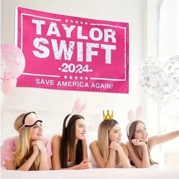 Taylor Swift Flag Banner Tapestry 2024 SAVE AMERICA AGAIN 3x5’ NEW IN PACKAGE - Picture 1 of 3